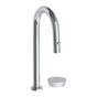Watermark - Deck Mounted 2 Hole Gooseneck Prep Faucet with Pull Down Spray - Vintage Copper