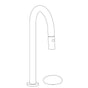 Watermark - Deck Mounted 2 Hole Gooseneck Prep Faucet with Pull Down Spray - Vintage Copper