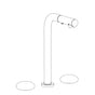 Watermark - Deck Mounted 3 Hole Square Top Prep Faucet with Pull Out Spray - Vintage Copper