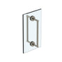Watermark - Blue 12'' Double Shower Door Pull / Glass Mount Towel Bar - Vintage Copper