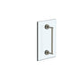 Watermark - Blue 18'' Shower Door Pull / Glass Mount Towel Bar - Vintage Copper