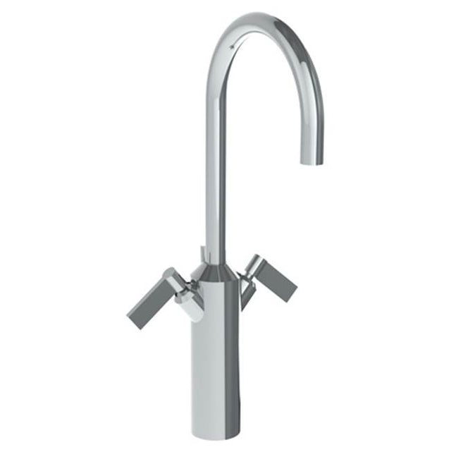 Watermark - Deck Mounted 2 Handle Extended Monoblock Lavatory Mixer - Vintage Copper