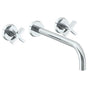 Watermark - Wall Mounted 3 Hole Lavatory Set with 11 7/8'' spout - Vintage Copper