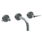 Watermark - Wall Mounted 3 Hole Lavatory Set with 6'' spout - Vintage Copper