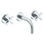 Watermark - Wall Mounted 3 Hole Lavatory Set with 6'' spout - Vintage Copper