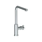 Watermark - Deck Mounted 1 Hole Square Top Kitchen Faucet with Pull Out Spray - High Spout - Vintage Copper