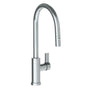 Watermark - Deck Mounted 1 Hole Gooseneck Kitchen Faucet with Pull Down Spray - High Spout - Vintage Copper