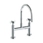 Watermark - Deck Mounted Bridge Gooseneck Kitchen Faucet - Vintage Copper