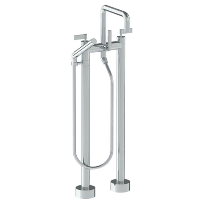 Watermark - Floor Standing Bath set with Slim Hand Shower - Vintage Copper