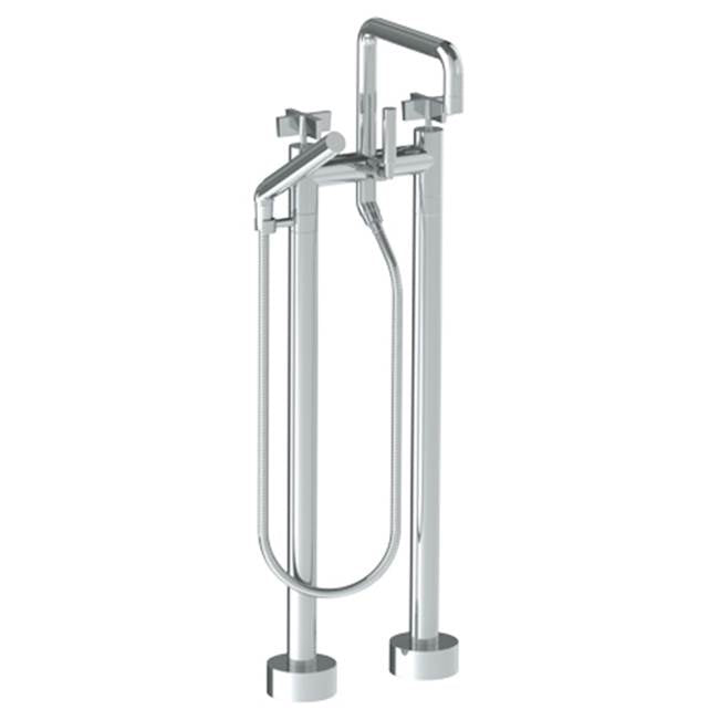 Watermark - Floor Standing Bath set with Slim Hand Shower - Vintage Copper
