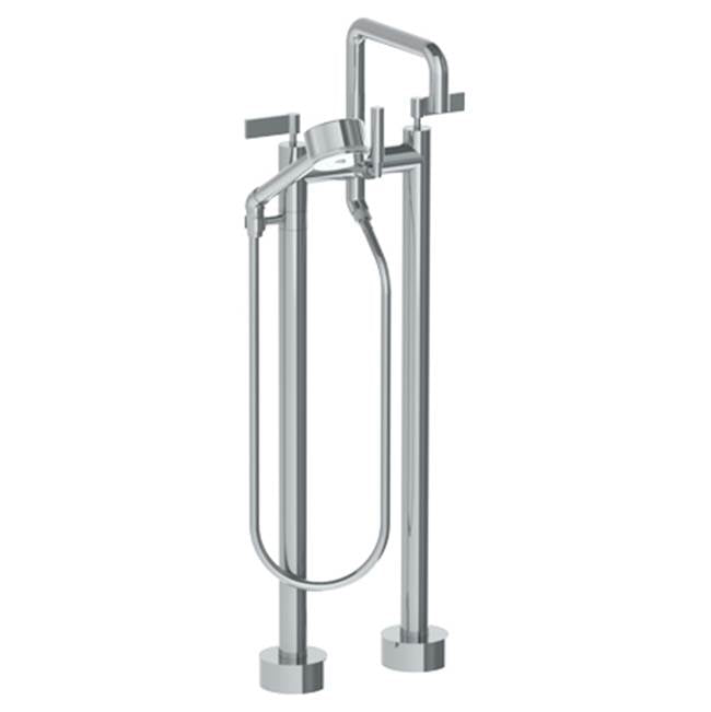 Watermark - Floor Standing Bath set with Volume Hand Shower - Vintage Copper