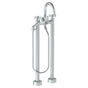 Watermark - Floor Standing Gooseneck Bath Set with Volume Hand Shower - Vintage Copper