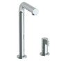 Watermark - Deck Mounted 2 Hole Square Top Prep Faucet with Pull Out Spray - Vintage Copper