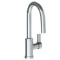 Watermark - Deck Mounted 1 Hole Gooseneck Prep Faucet with Pull Down Spray - Vintage Copper