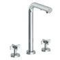 Watermark - Deck Mounted 3 Hole Square Top Prep Faucet with Pull Out Spray - Vintage Copper