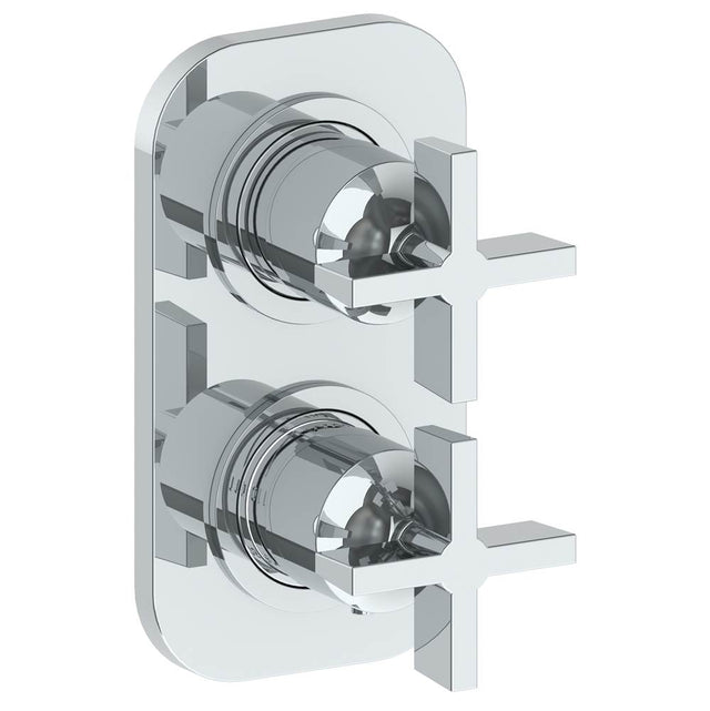 Watermark - Wall Mounted Mini Thermostatic Shower Trim with built-in control, 3 1/2'' - Vintage Copper