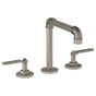 Watermark - Deck Mounted 3 Hole Extended Spout Lavatory Set - Vintage Copper