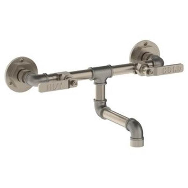 Watermark - Wall Mounted Bridge Lavatory set - Vintage Copper