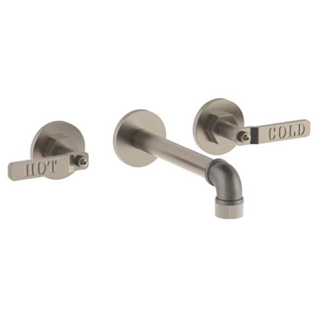 Watermark - Wall Mounted 3 Hole Lavatory Set with 7.5'' spout - Vintage Copper