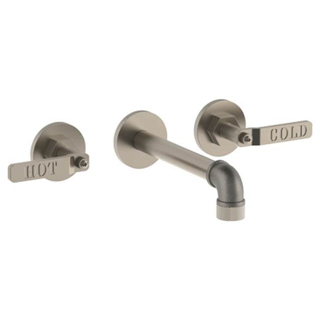 Watermark - Wall Mounted 3 Hole Lavatory Set with 7.5'' spout - Vintage Copper