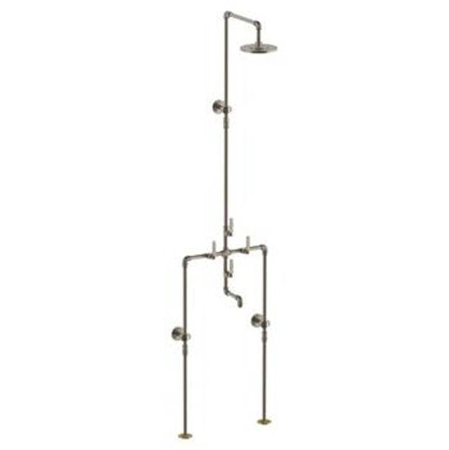Watermark - Floor Mounted Exposed Tub/Shower Set - Vintage Copper