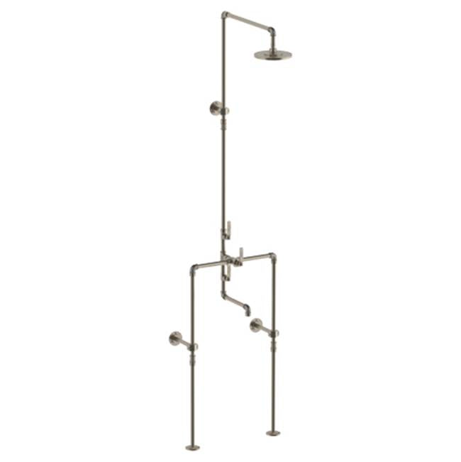 Watermark - Floor Mounted Exposed Thermostatic Tub/ Shower Set - Vintage Copper