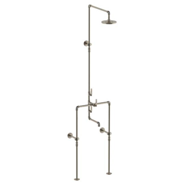 Watermark - Floor Mounted Exposed Thermostatic Tub/ Shower Set - Vintage Copper