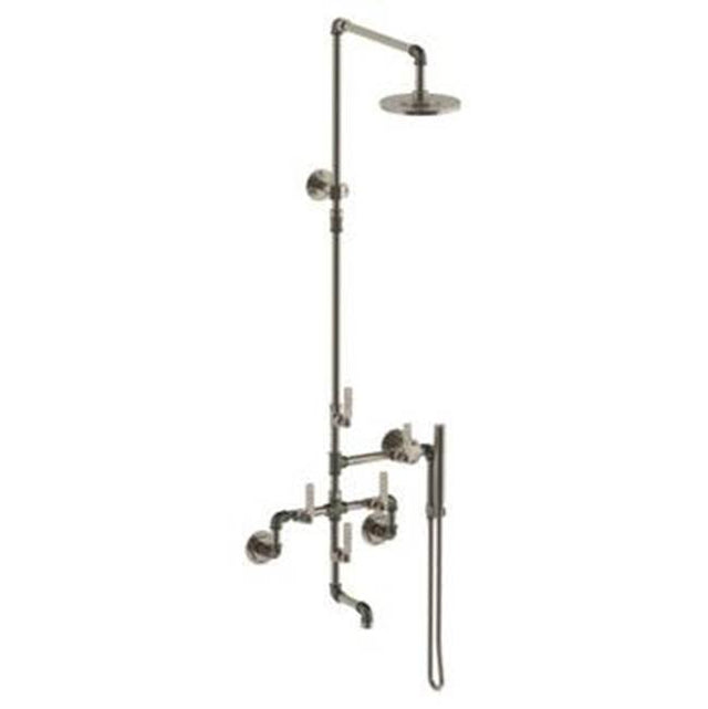Watermark - Wall Mounted Exposed Tub/Shower with Handshower Set - Vintage Copper