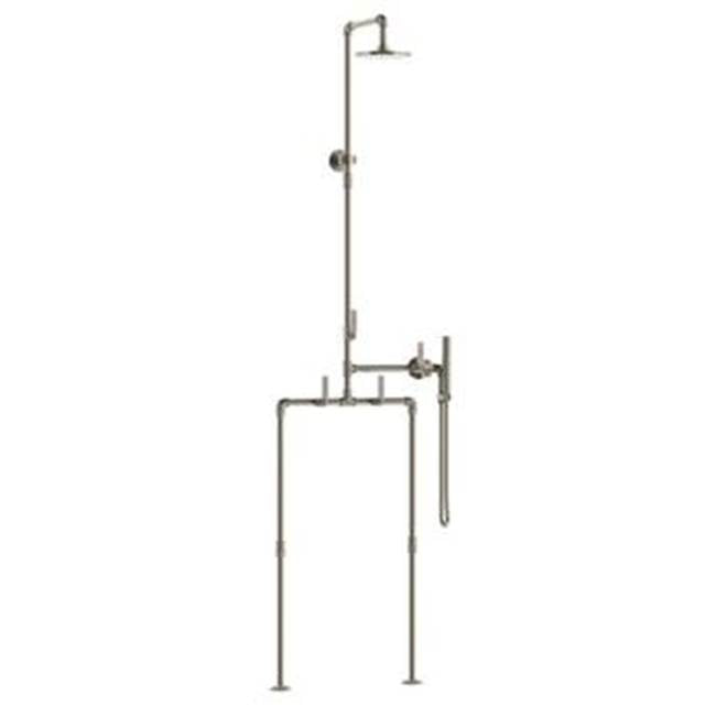 Watermark - Floor Mounted Exposed Shower with Hand Shower Set - Vintage Copper