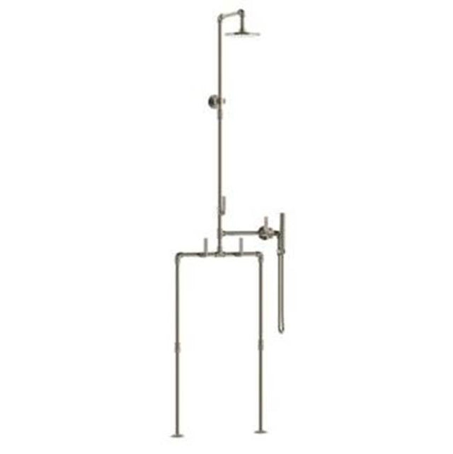 Watermark - Floor Mounted Exposed Shower with Hand Shower Set - Vintage Copper