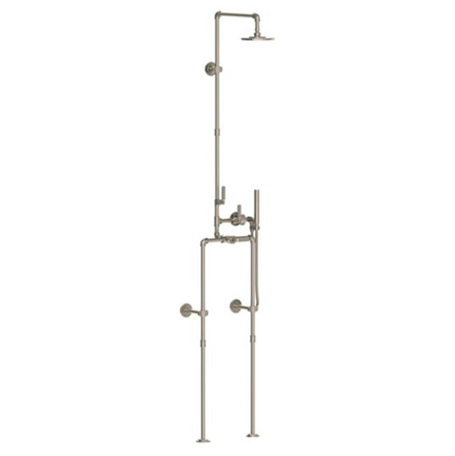 Watermark - Floor Mounted Exposed Thermostatic Shower With Hand Shower Set - Vintage Copper