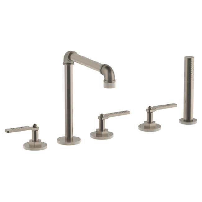 Watermark - Deck Mounted 5 Hole Bath Set - Vintage Copper