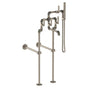 Watermark - Floor Standing Bath Set with Hand Shower - Vintage Copper
