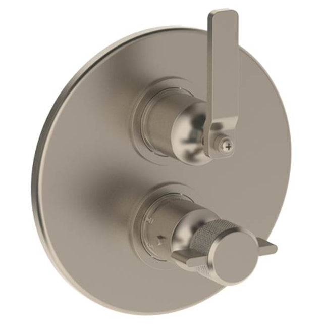 Watermark - Wall Mounted Thermostatic Shower Trim with built-in control, 7 1/2'' dia. - Vintage Copper