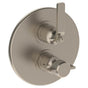 Watermark - Wall Mounted Thermostatic Shower Trim with built-in control, 7 1/2'' dia. - Vintage Copper