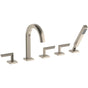Watermark - Deck Mounted 5 Hole Bath Set - Vintage Copper