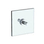 Watermark - Rainey Double Shower Door Knob/ Glass Mount Hook - Vintage Brass