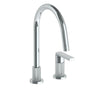 Watermark - Deck Mounted 2 Hole Gooseneck Kitchen Faucet - Vintage Copper