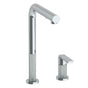 Watermark - Deck Mounted 2 Hole Square Top Kitchen Faucet with Pull Out Spray - Vintage Copper