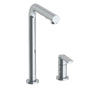 Watermark - Deck Mounted 2 Hole Square Top Kitchen Faucet with Pull Out Spray - Vintage Copper