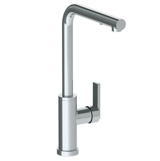 Watermark - Deck Mounted 1 Hole Square Top Kitchen Faucet with Pull Out Spray - High Spout - Vintage Copper