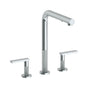 Watermark - Deck Mounted 3 Hole Square Top Kitchen Faucet with Pull Out Spray - Vintage Copper