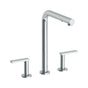 Watermark - Deck Mounted 3 Hole Square Top Kitchen Faucet with Pull Out Spray - Vintage Copper