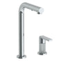 Watermark - Deck Mounted 2 Hole Square Top Prep Faucet with Pull Out Spray - Vintage Copper