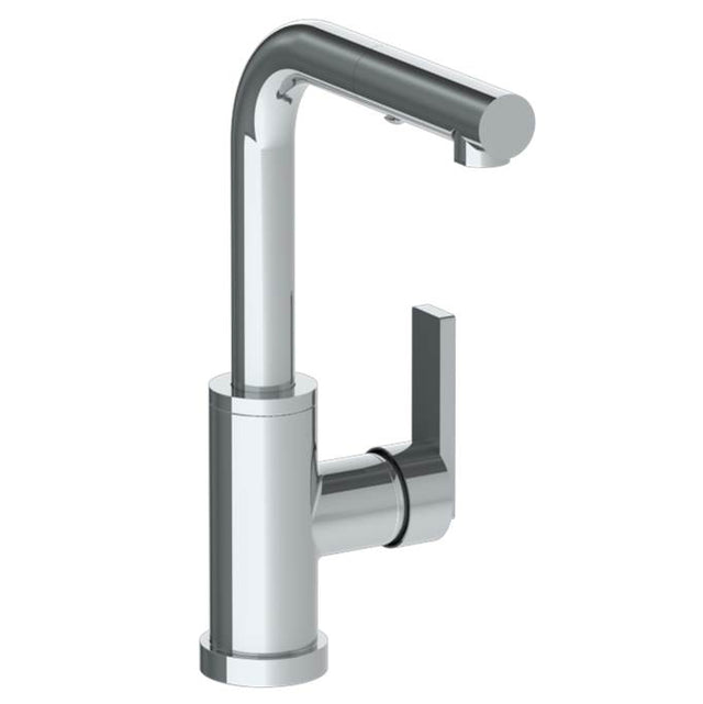 Watermark - Deck Mounted 1 Hole Square Top Prep Faucet with Pull Out Spray - Vintage Copper