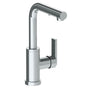 Watermark - Deck Mounted 1 Hole Square Top Prep Faucet with Pull Out Spray - Vintage Copper