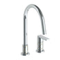 Watermark - Deck Mounted 2 Hole Gooseneck Kitchen Faucet - Vintage Copper