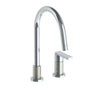 Watermark - Deck Mounted 2 Hole Gooseneck Kitchen Faucet - Vintage Copper