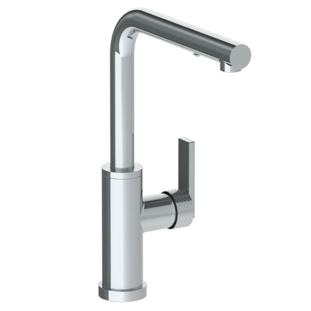 Watermark - Deck Mounted 1 Hole Square Top Kitchen Faucet with Pull Out Spray -Low Spout - Vintage Copper