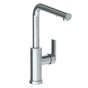 Watermark - Deck Mounted 1 Hole Square Top Kitchen Faucet with Pull Out Spray -Low Spout - Vintage Copper